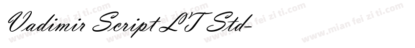 Vadimir Script LT Std字体转换